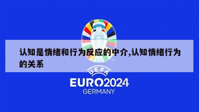 认知是情绪和行为反应的中介,认知情绪行为的关系