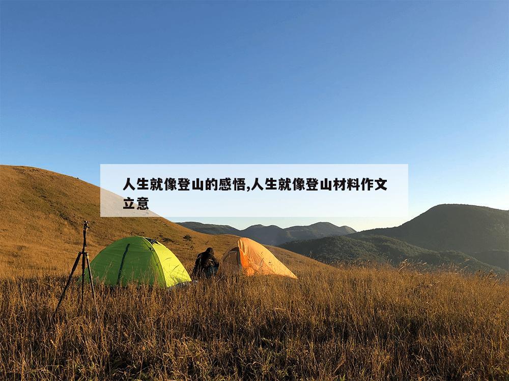 人生就像登山的感悟,人生就像登山材料作文立意