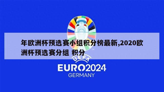 年欧洲杯预选赛小组积分榜最新,2020欧洲杯预选赛分组 积分